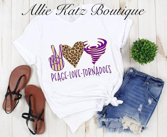 Peace Love Tornadoes Tee