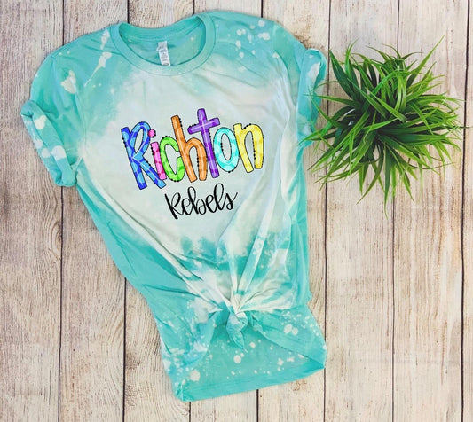 Richton Rebels Bleached Tee