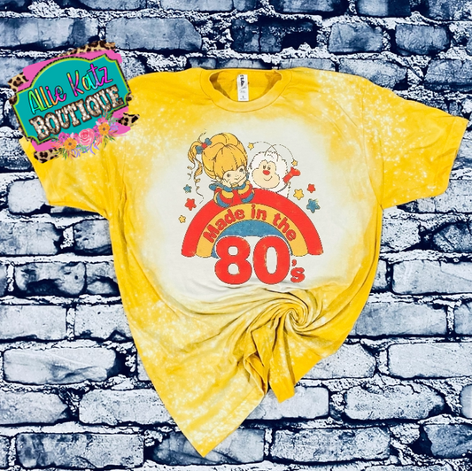 Made in the 80s Rainbow Brite Bleached tee