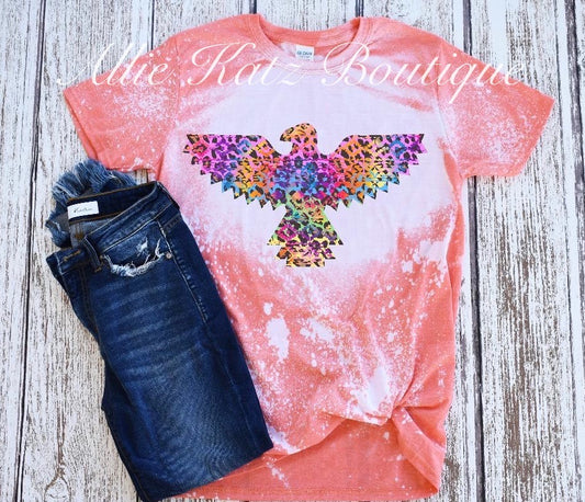 Bleached Rainbow leopard thunderbird T-Shirt