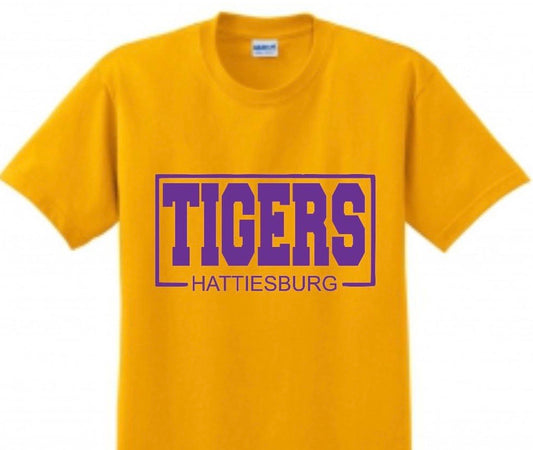 Hattiesburg Tigers Box Tee