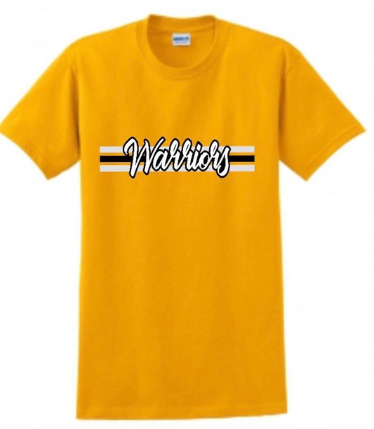 Warriors Layered Stripe Tee