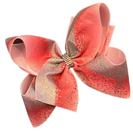 Ombré Glitter hot pink Boutique bow