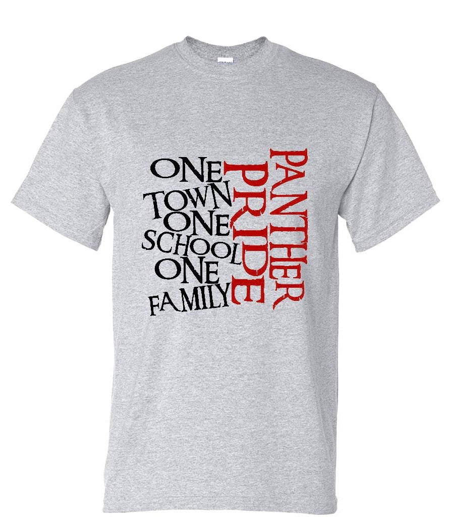 Panther Pride One Town Tee