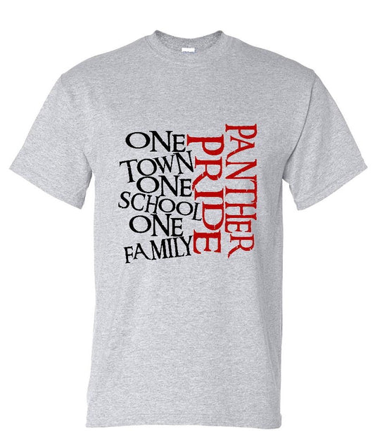 Panther Pride One Town Tee