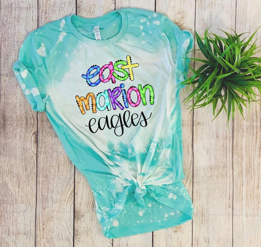 East Marion Eagles Bleached Tee