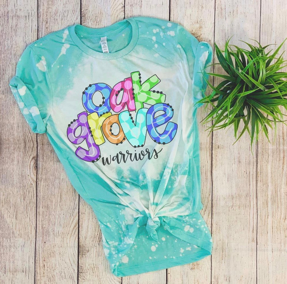 Bleached School Name Tee