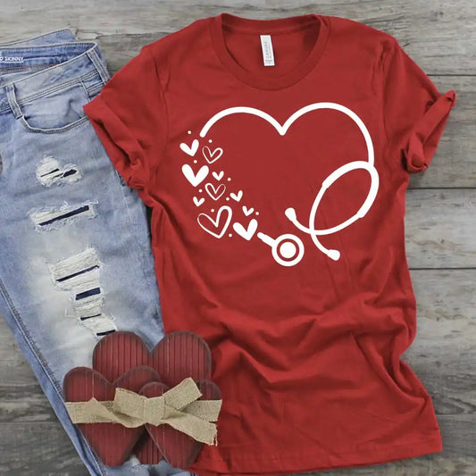 Stethoscope Heart Valentine shirt