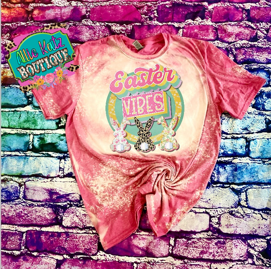 Easter Vibes bleached tee