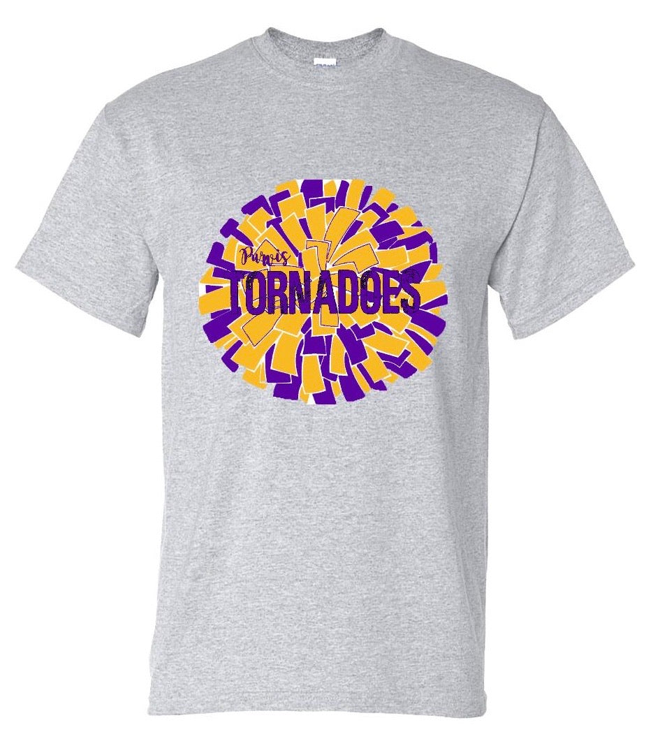 Tornadoes Pom Pom Cheer Tee