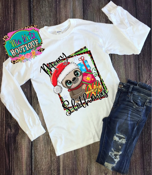 Merry Slothmas tee