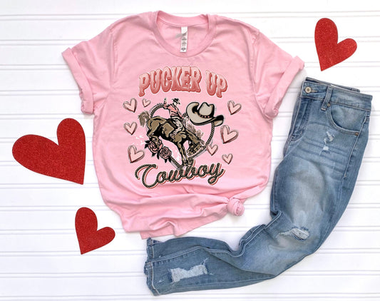 Pucker Up Cowboy Valentine shirt