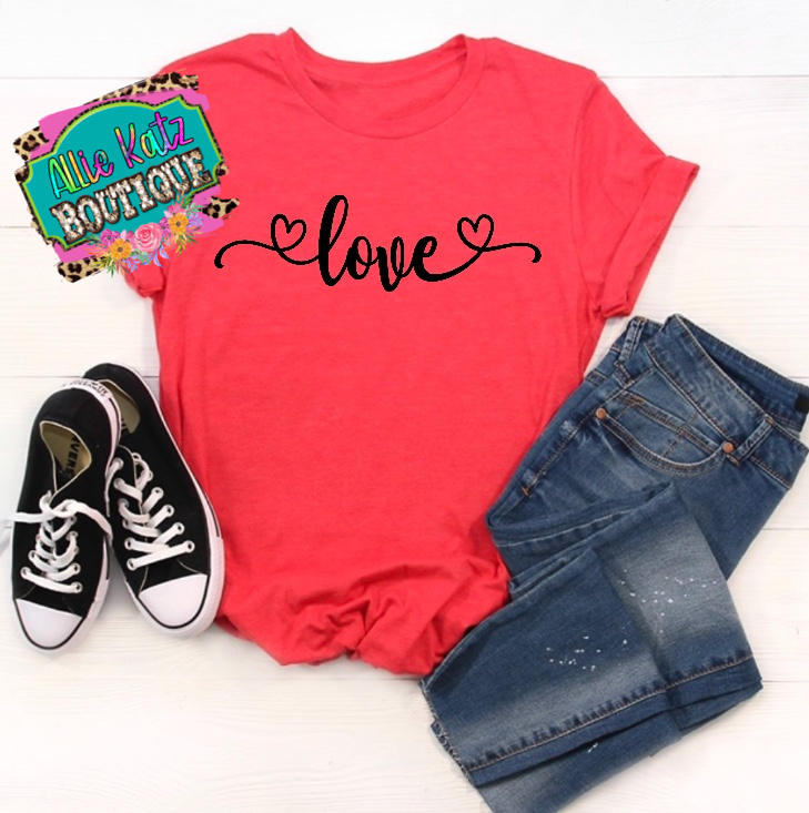 Love script Tee