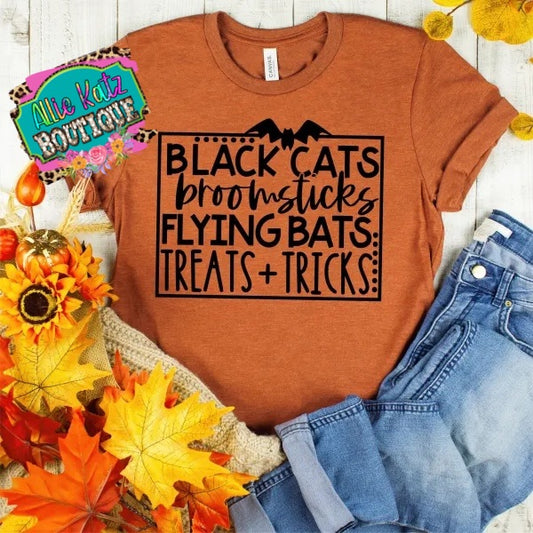 Black Cats Broomsticks T-Shirt